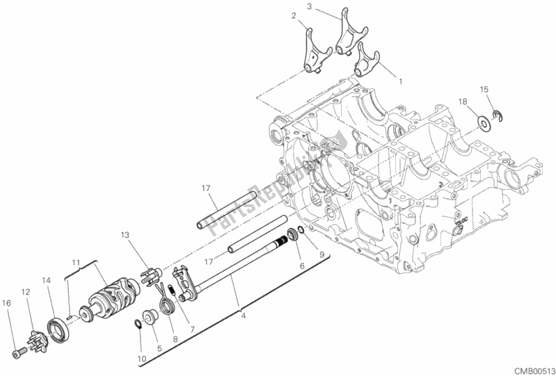 Todas las partes para Shift Cam - Horquilla de Ducati Superbike Panigale V4 Thailand 1100 2020